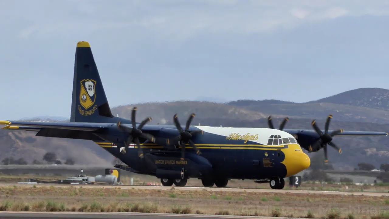 C-130J Super Hercules Blue Angels FAT ALBERT Demonstration at MCAS Miramar Airshow 