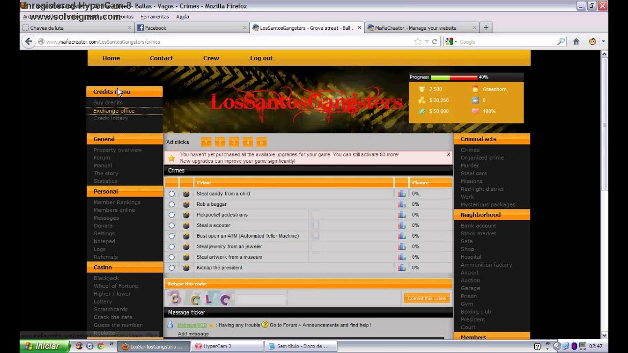 Los Santos Gangsters - Mafia browser based game