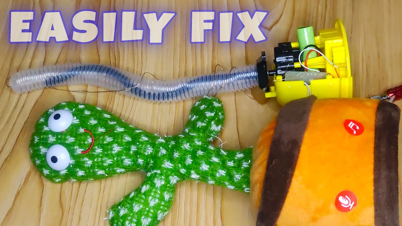 How to repair Dancing cactus || Problem Fix Damage Cactus Toy | What's inside Dancing talking Cactus