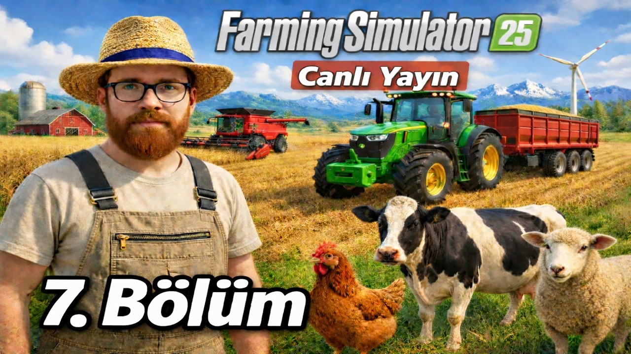 TREN MAHSÜLLERİMİZİ KAÇIRDI! | Farming Simulator 25 Türkçe - 7.BÖLÜM -   @MussiGames