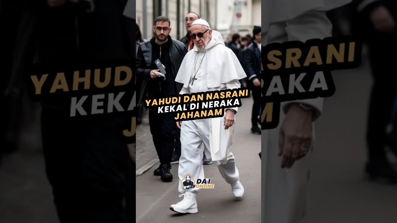 Yahudi dan Nasrani akan kekal di neraka Jahanam #yahudi #kristen #pausfransiskus
