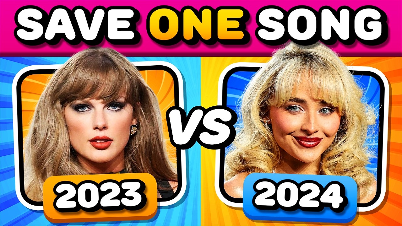 SAVE ONE SONG🔥 2023 vs 2024 | Music Quiz Challenge