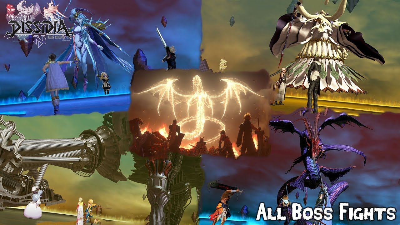 Dissidia Final Fantasy NT All Boss Fights [ディシディアファイナルファンタジーNTボスファイト]