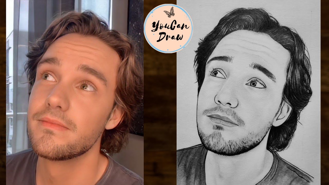Как нарисовать Лиама Пейна из One Direction шаг за шагом | Урок рисования | YouCanDraw
