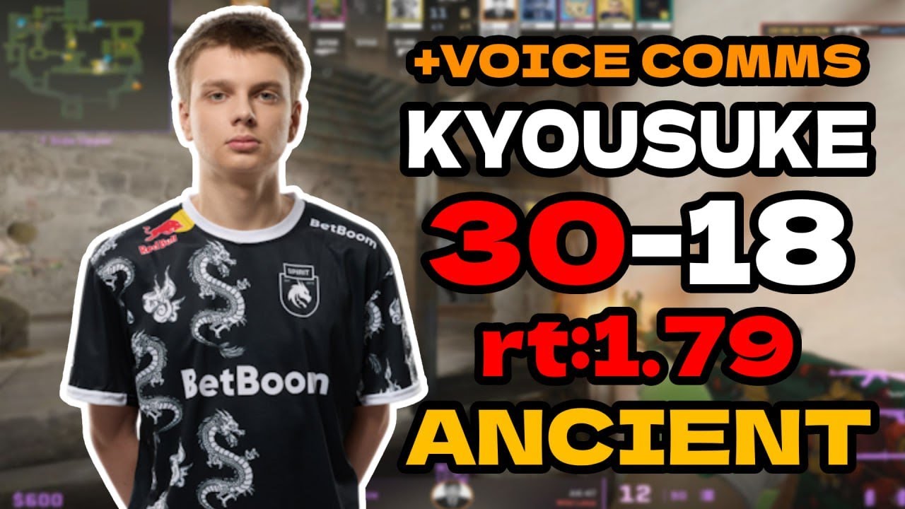 🔥kyousuke (30-18) rt:1.79 SoloQ l EU FACEIT RANKED (ancient) | #cs2 #pov