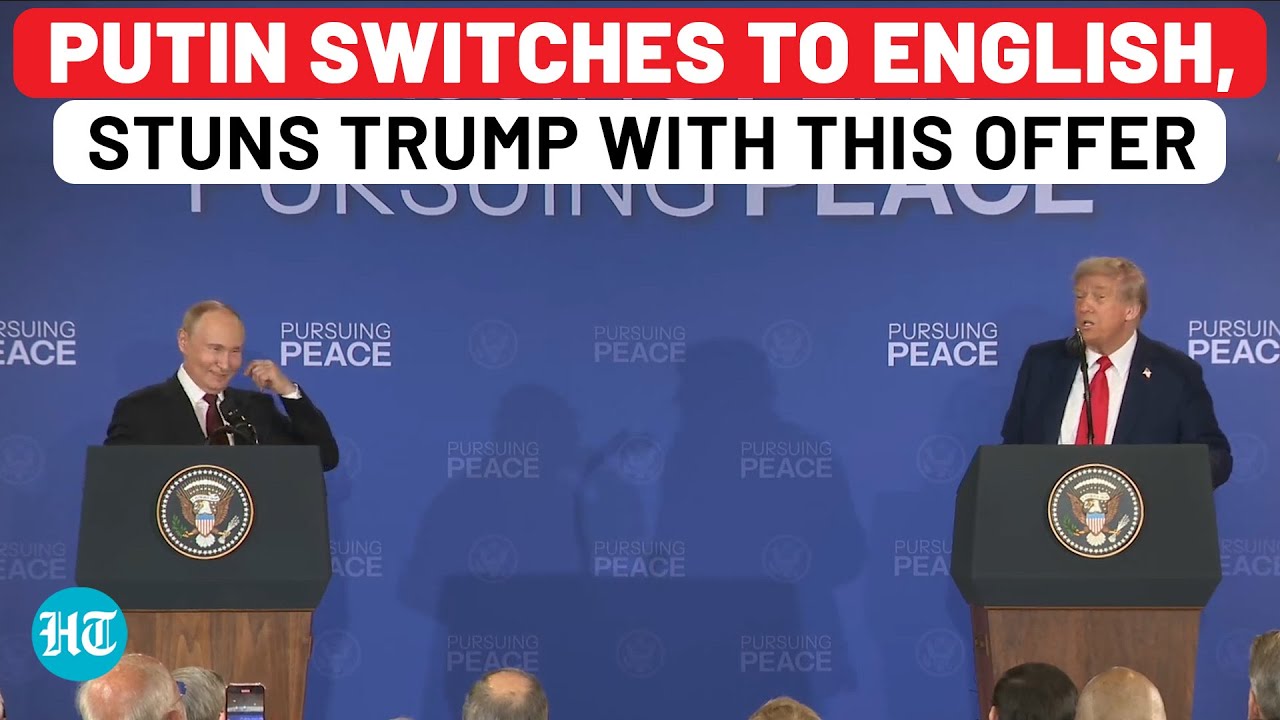 Putin Makes Trump Laugh As He Suddenly Switches To English At Alaska Press Conference: ‘Next Time…’: