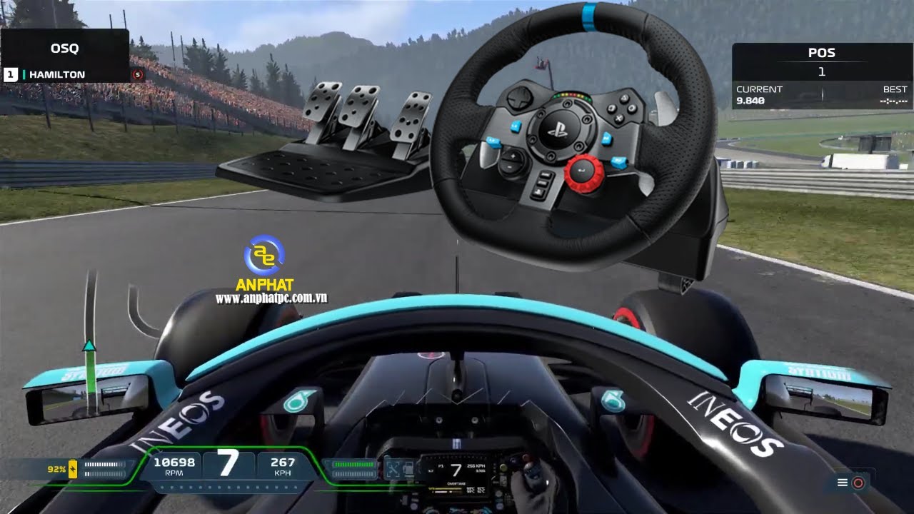 F1 2021 Austria Hotlap + Setup 1:03:480 | Steering Wheel Logitech G29