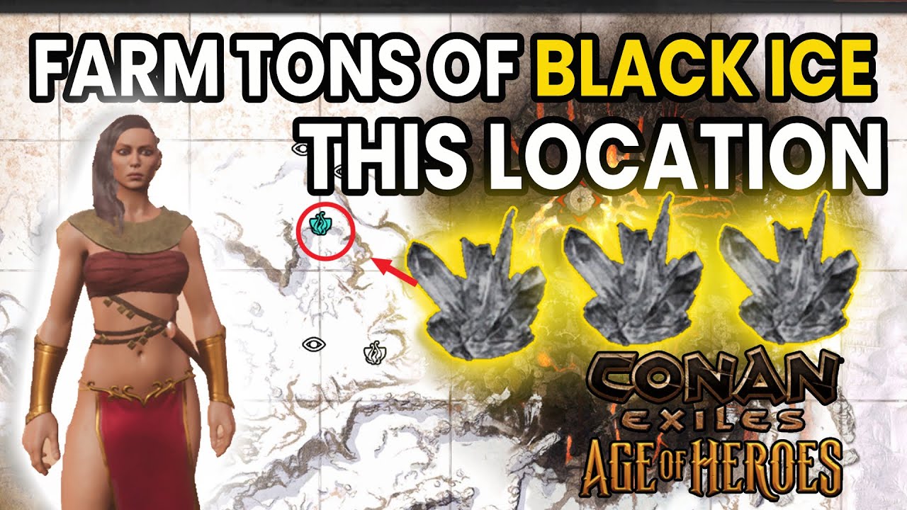Best location to Farm Black Ice in Conan Exiles 2025 - Age of Heroes