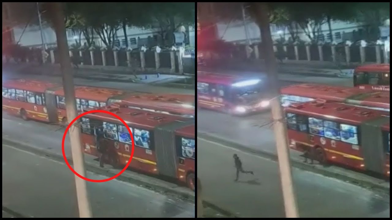 Pasajeros de Transmilenio viven una pesadilla por escalera humana de ladrones