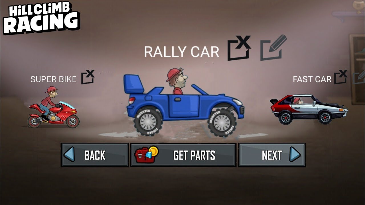 Hill Climb Racing : RALLY CAR vs FAST CAR