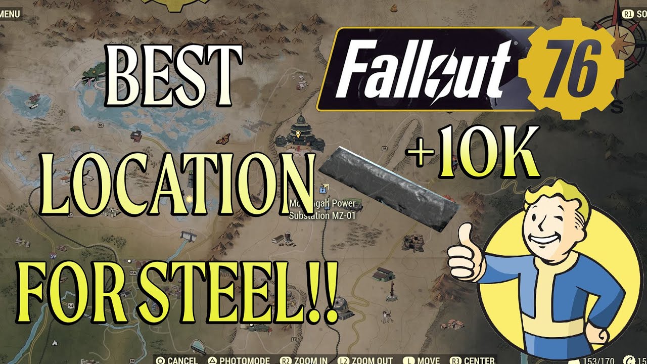 Fallout 76  (EASIEST) Steel Farming Location!!