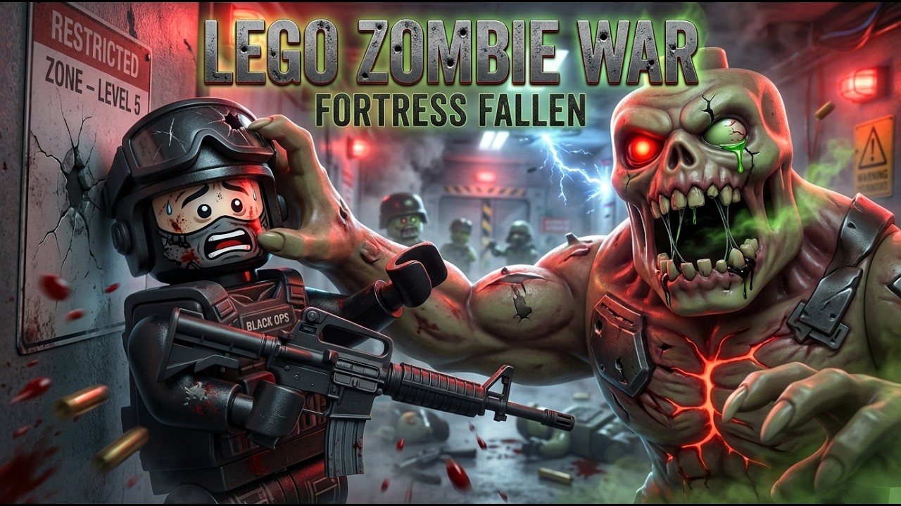 LEGO Zombie Outbreak: Military Base Nightmare Survival 🧟🔥 | Lego Animation | Lego Movie