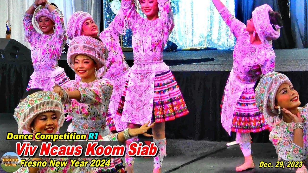 Viv Ncaus Koom Siab - Upper Division - Dance Competition R1 @Fresno Hmong New Year 2024