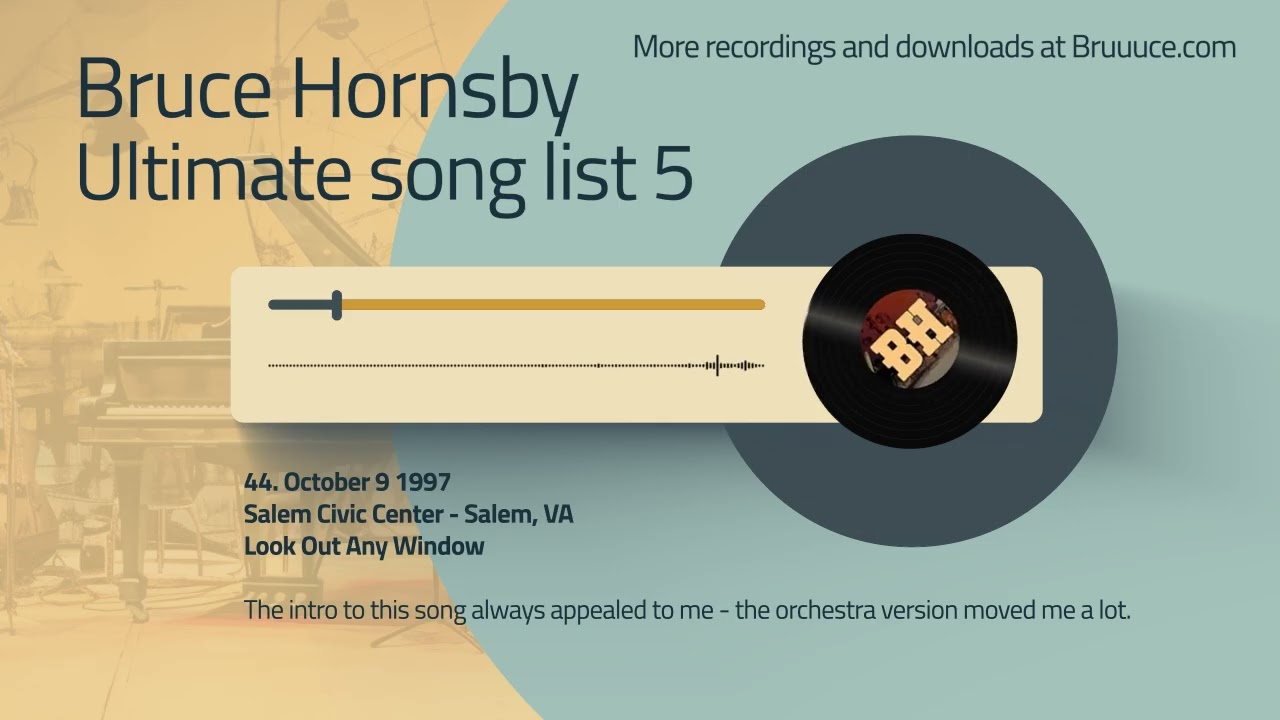 Bruce Hornsby LIVE ultimate list 5