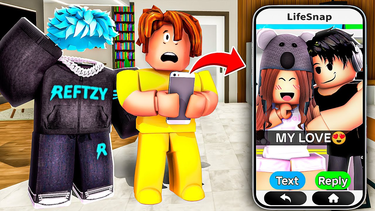 Нас поймали за слежкой за моей сестрой в Roblox Snapchat (Брукхейвен).