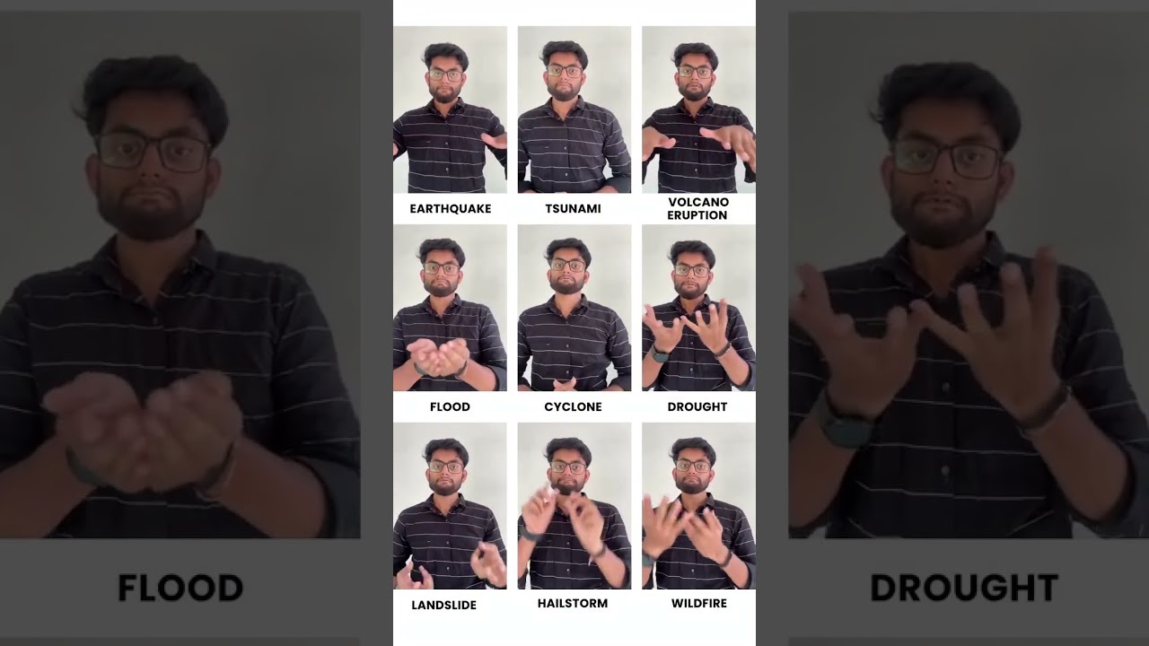 Learn Disaster Signs in ISL