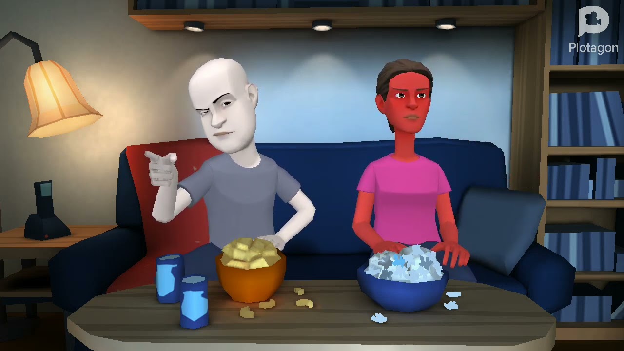 Plotagon Laziness Episode 196: Klassic Gayloo Dances Sofa Tv / Blows Up Sofa Tv With Nita / Grounded