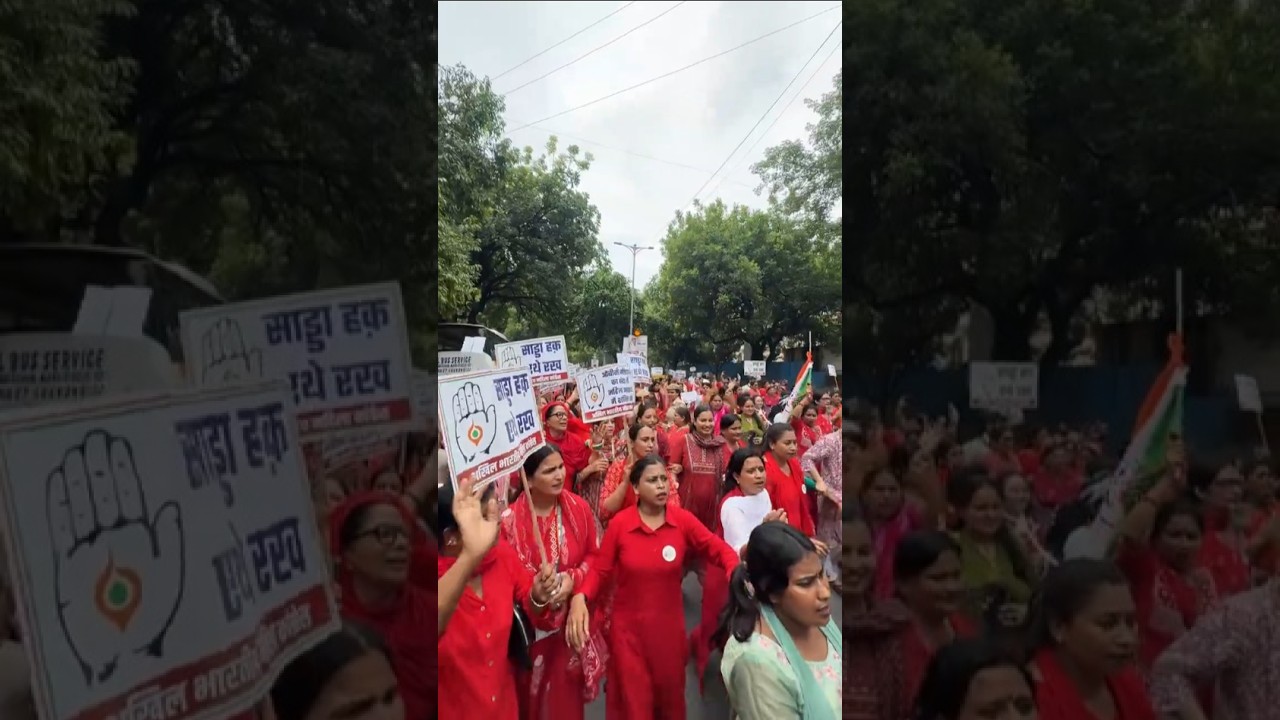 महिला आरक्षण लागू करो 🔥🔥 | Mahila Congress Protest