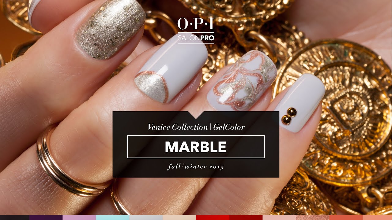 OPI GelColor Tutorial | Venice Collection | Marble