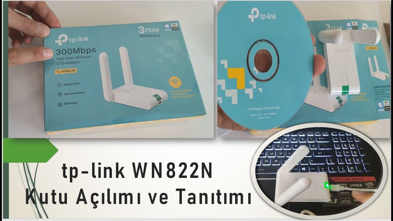 tp-link WN822N Kutu Açılımı ve Tanıtımı