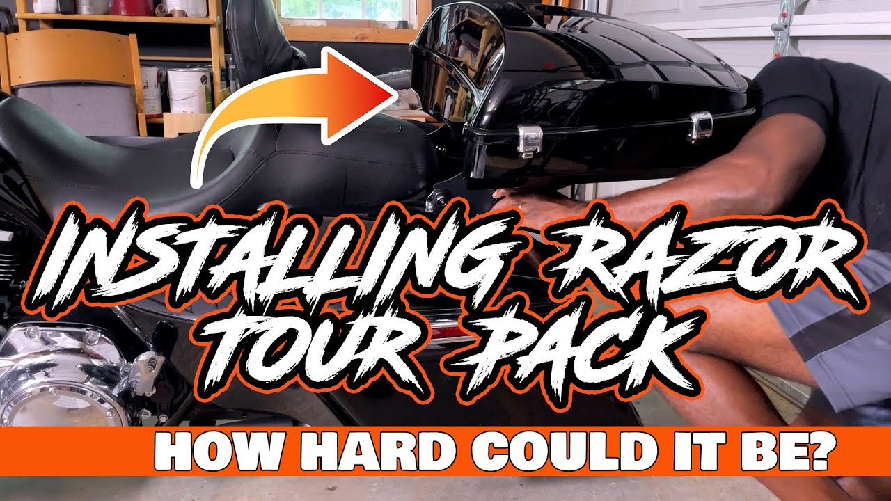 Installing Advan Black Razor Tour Pack With Liner On my 2022 Road Glide