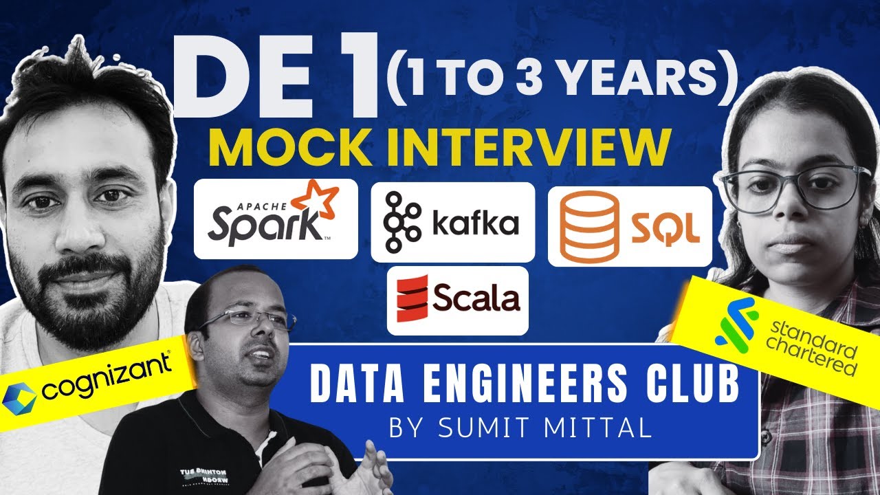 Live Data Engineer 1 Mock Interview | YOE 1 - 3 | Apache Spark | SQL | Scala | Kafka #interview