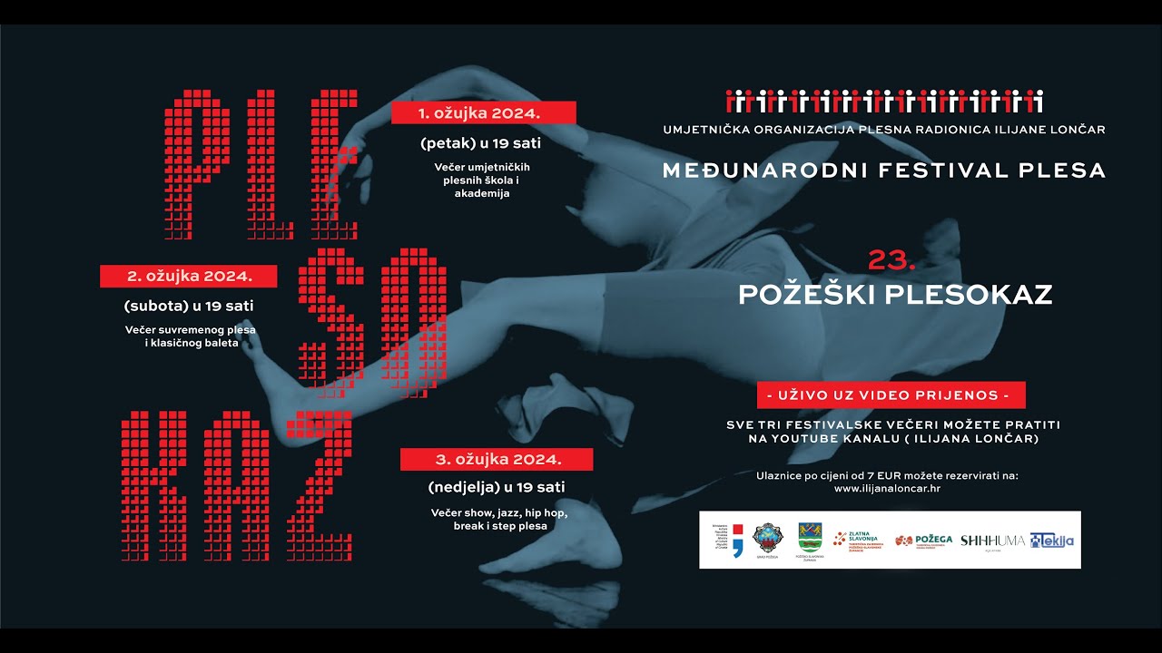 23.POŽEŠKI PLESOKAZ - Večer suvremenog plesa i klasičnog baleta