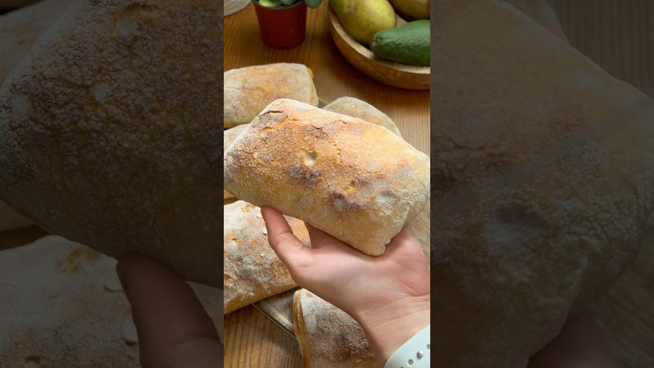 Perfect Sourdough Ciabatta at Home 🏠  #ciabatta  #artisanbread #sourdoughbread