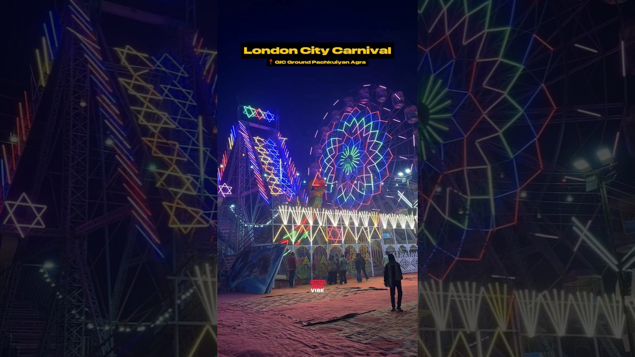 London City Carnival Agra | 📍 GIC Ground Pachkuiyan Agra | #agra #disneyland #shorts #mela