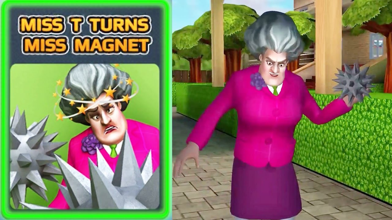 Scary Teacher 3D | miss T Turn Miss Magnet Walkthrough (iOS Android)