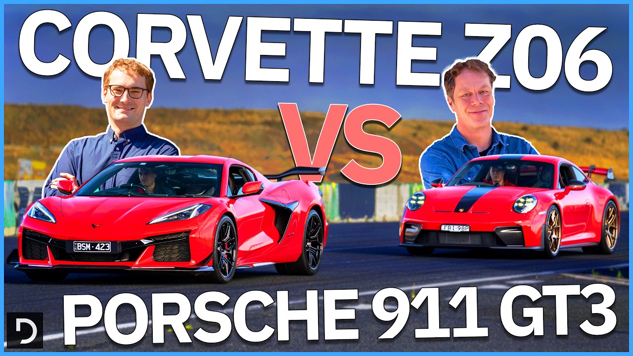 Porsche 911 GT3 против Chevy Corvette Z06 | Тест на дороге и треке