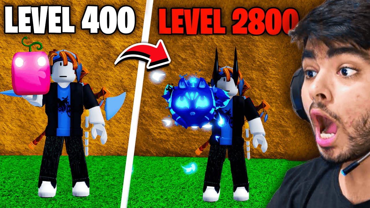 Noob To Max But Every 100 Levels I Have To Roll A Fruit Blox Fruits #5