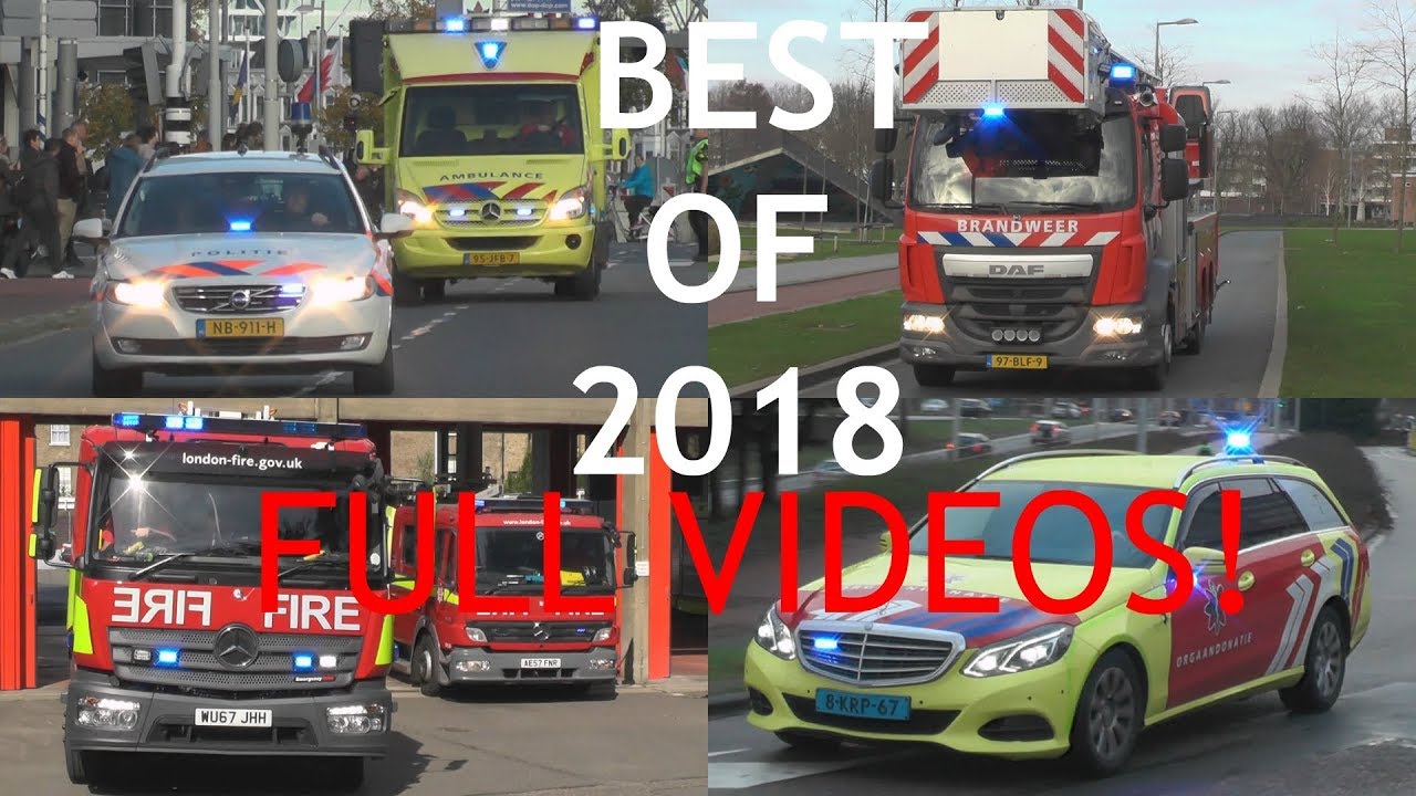 BEST OF 2018 (FULL VIDEOS) Emergency Responses Netherlands! #895