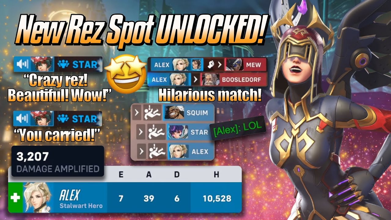 New Rez Spot UNLOCKED! 🤩 - Mercy Gameplay & Commentary - Overwatch 2 (Season 20)