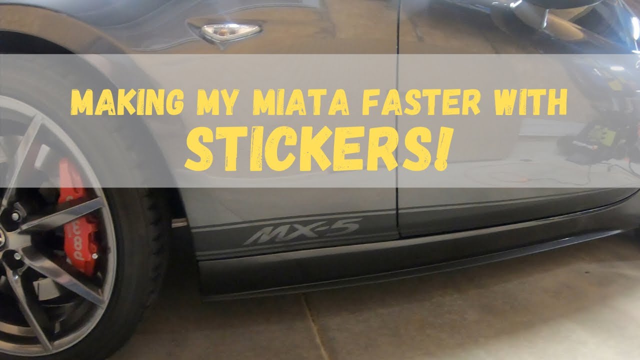 Installing vinyl stripes on my Miata RF