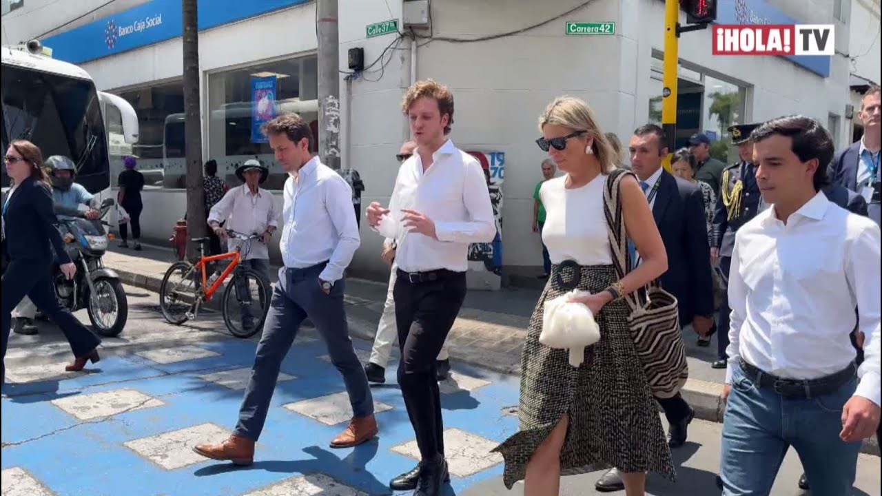 La reina Máxima de Holanda rinde homenaje a la moda colombiana y cautiva con su simpatía | ¡HOLA! TV