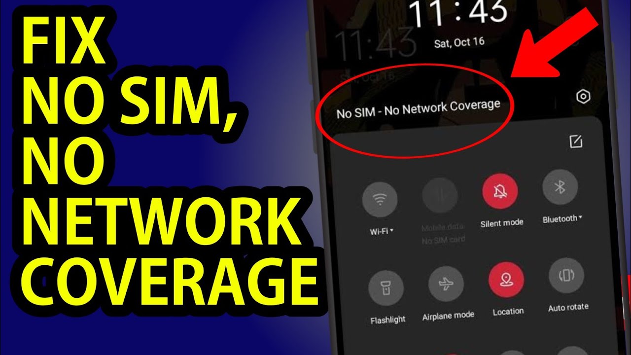No SIM No Network Coverage Problem Solved | 100% Working Solution