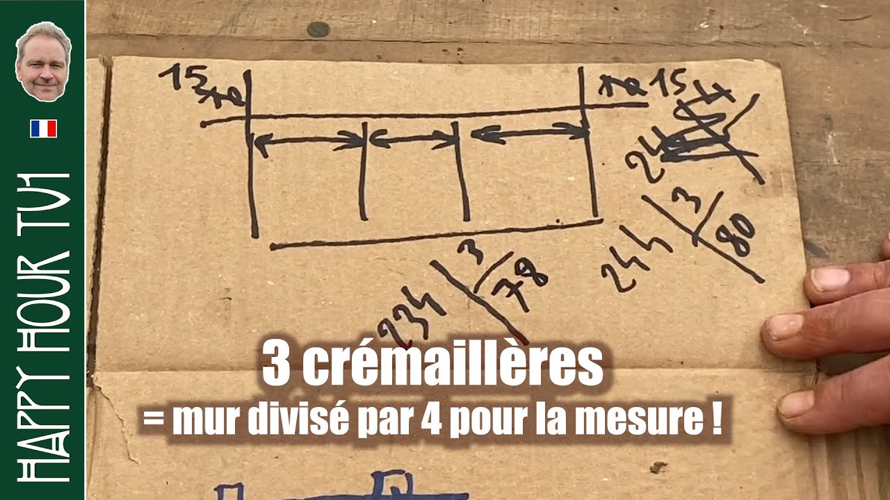 Calculer l'emplacement de crémaillères
