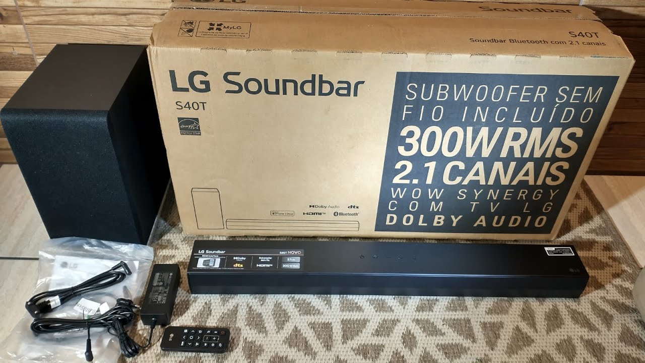 LG Soundbar S40T Unboxing