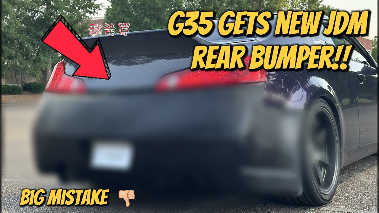 G35 Coupe gets Speed Charge Rear Bumper!!!