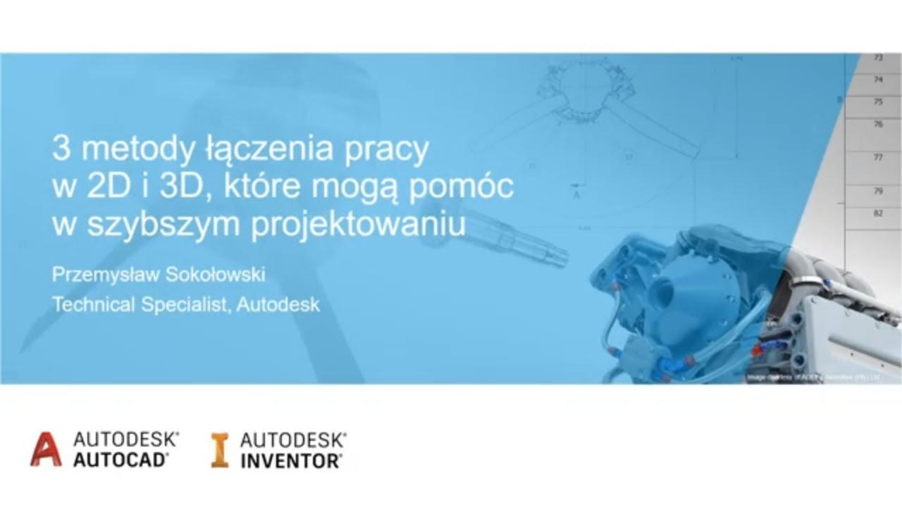 3 metody łączenia pracy w 2D i 3D CAD, które mogą pomóc w szybszym  projektowaniu - WEBINAR
