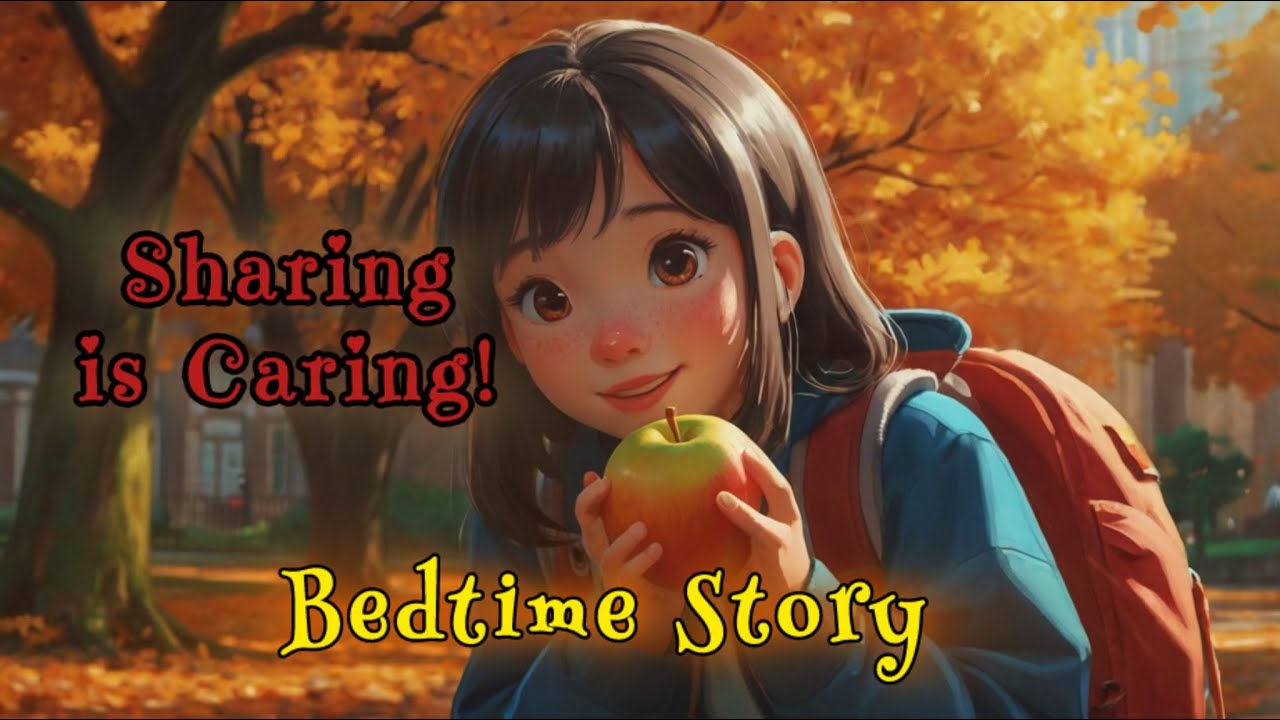 Sharing is Caring 🍎 Calming Bedtime Story for Babies and Toddlers  With Relaxing Music - Cozy in Bed