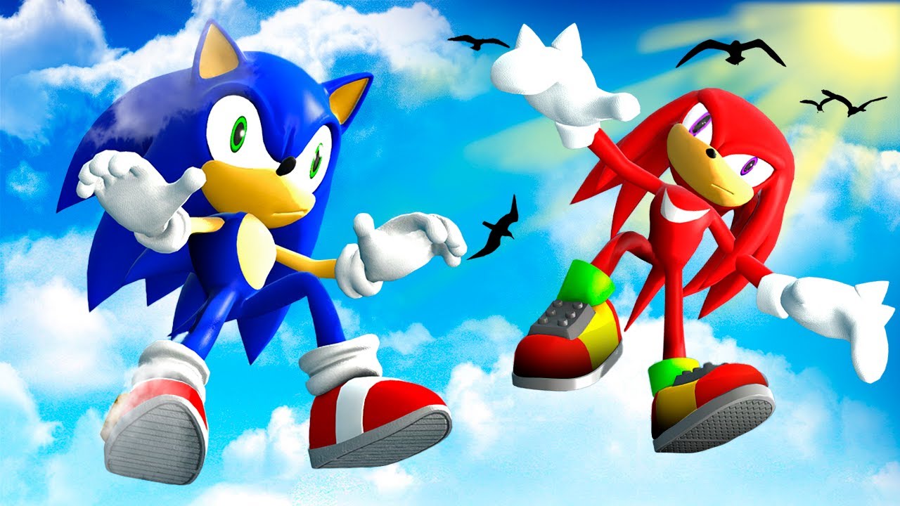 GMOD • Sonic and Knuckles Part 6  • Legendary Ragdolls [Jumping, Slides]