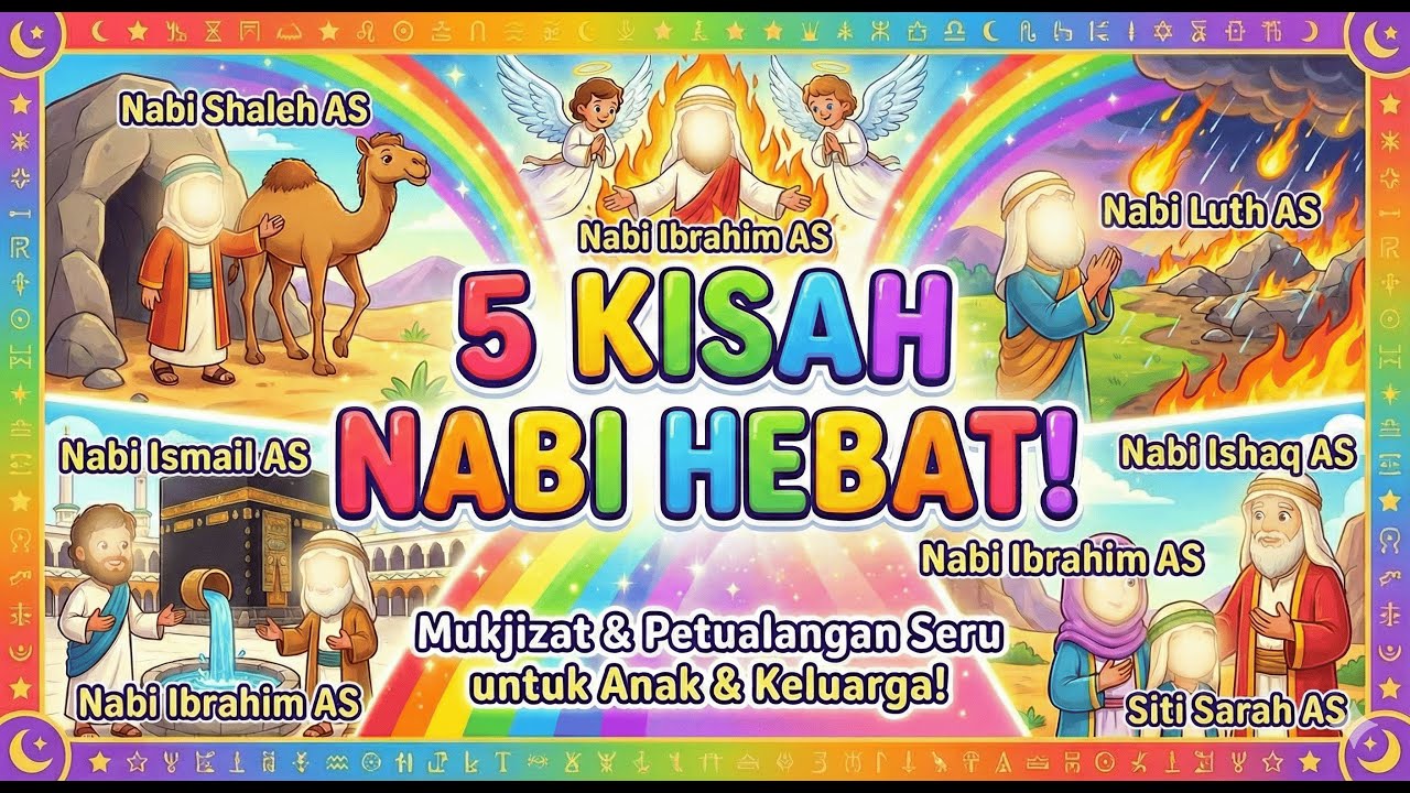 Lagu Islami - Jejak Perjuangan dan Mukjizat 5 Nabi Allah: Shaleh, Ibrahim, Luth, Ismail, dan Ishaq