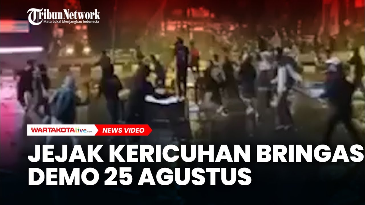 Jejak Kericuhan Bringas Demo 25 Agustus: Motor Dibakar hingga Pos Polisi Dirusak