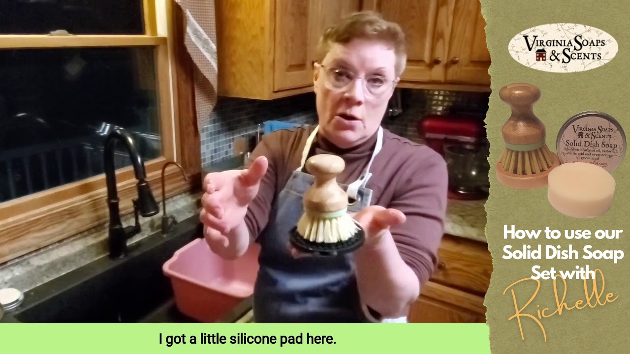 How to use our solid dish soap bar