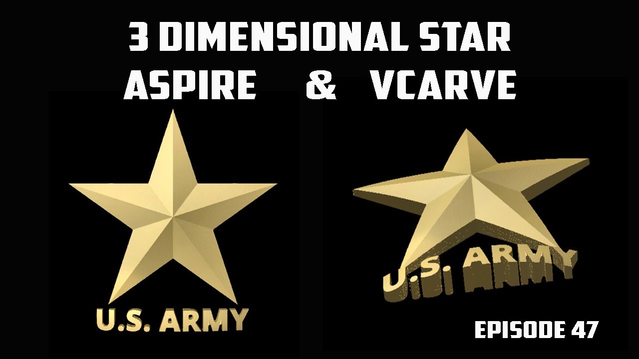 How to  make 3D Stars with VCarve OR Aspire Vectric