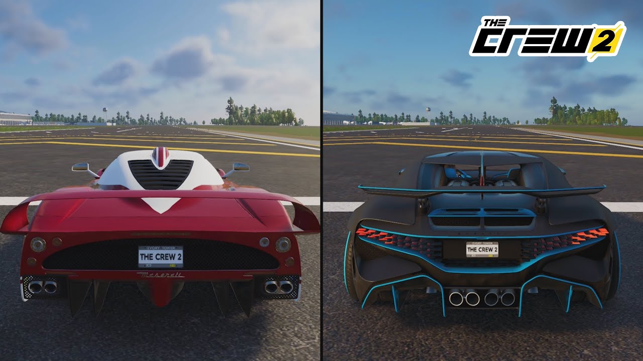 The Crew 2 | Masserati MC12 2004 vs. Bugatti Divo 2019 Sound and Performance Comparison