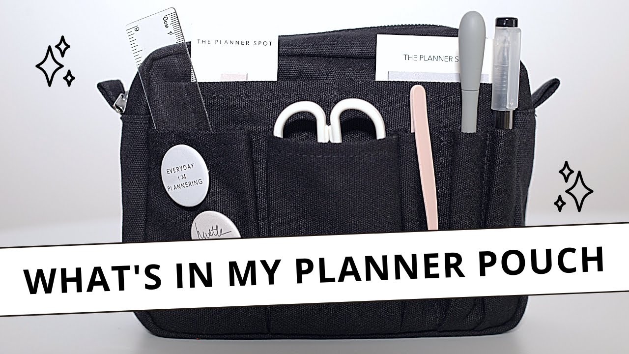 What's In My Planner Pouch // My Essential Planner Supplies + A Few Extra Just For Fun
