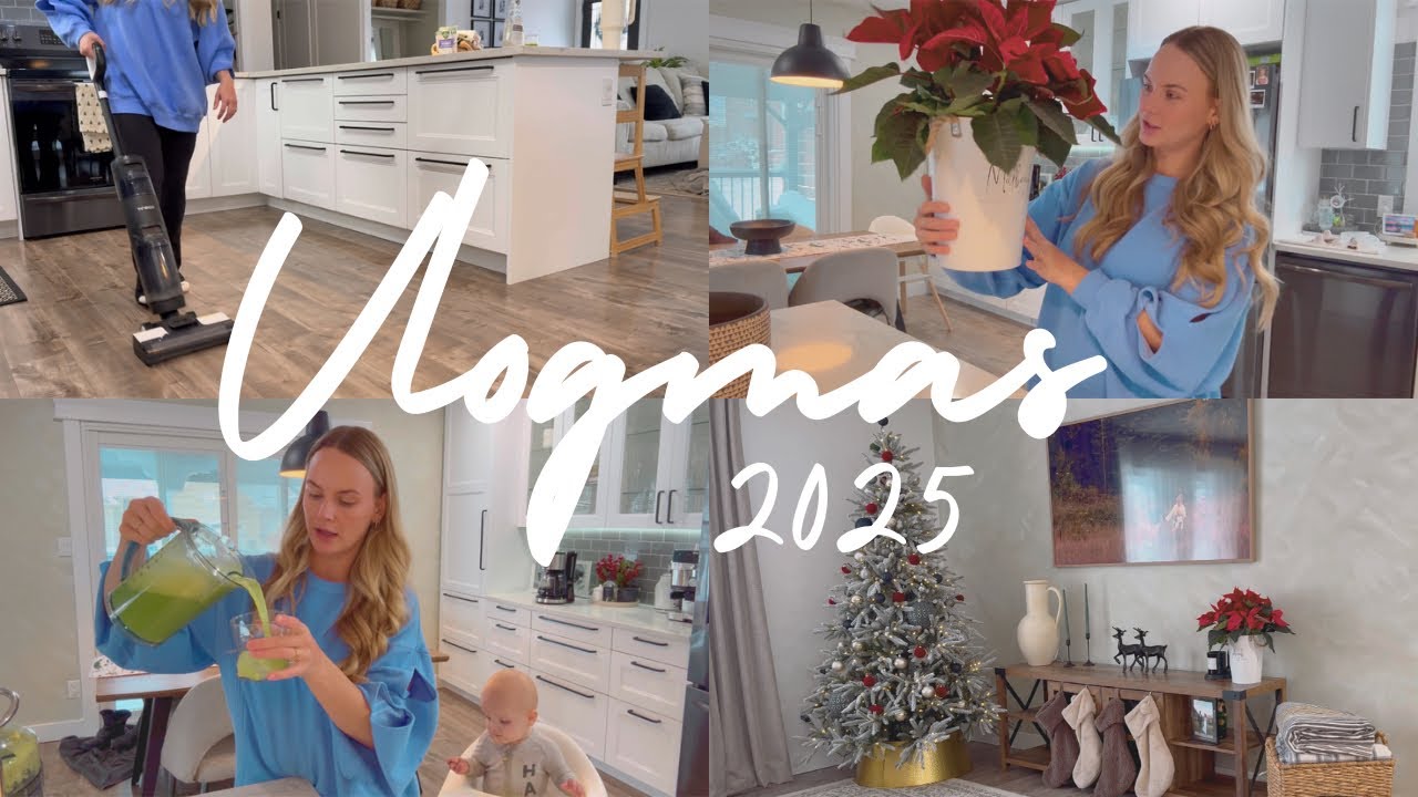 Vlogmas 2025! Day 12, Green juice recipe, Grocery Haul, Baby registry must have